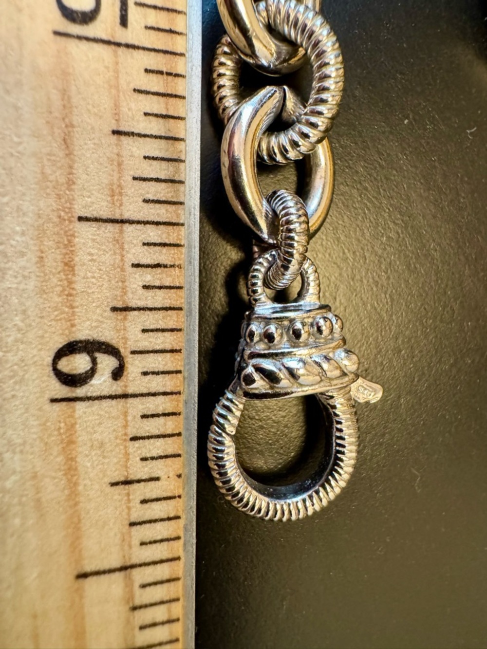 Judith Ripka Classic 100g 925 Silver Chunky Heavy Link Necklace  18” - Picture 12 of 12